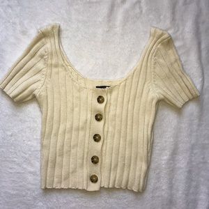 Forever 21 cream sweater top